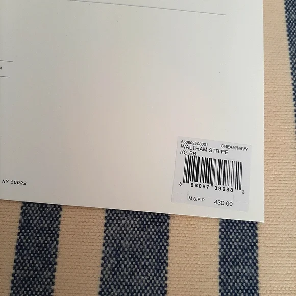Ralph Lauren Waltham Stripe King Blanket MSRP $430 - Picture 4 of 15